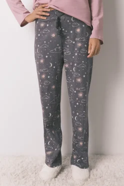 Women'secret Pantal&oacute;n largo 100% algod&oacute;n estampado astral^Mujer Pijamas