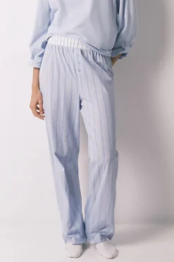 Women'secret Pantal&oacute;n largo 100% algod&oacute;n rayas azul^Mujer Pijamas