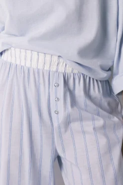 Women'secret Pantal&oacute;n largo 100% algod&oacute;n rayas azul^Mujer Pijamas