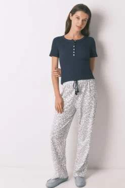 Women'secret Pantal&oacute;n largo algod&oacute;n floral^Mujer Pijamas