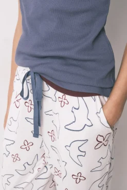 Women'secret Pantal&oacute;n largo estampado p&aacute;jaros^Mujer Pijamas