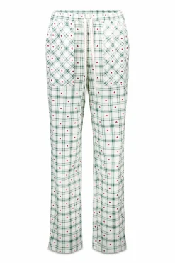 Women'secret Pantal&oacute;n largo franela cuadros verde^Mujer Pijamas