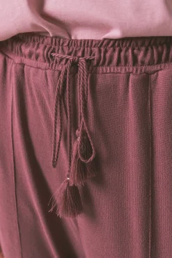 Women'secret Pantal&oacute;n largo punto suave granate^Mujer Pijamas