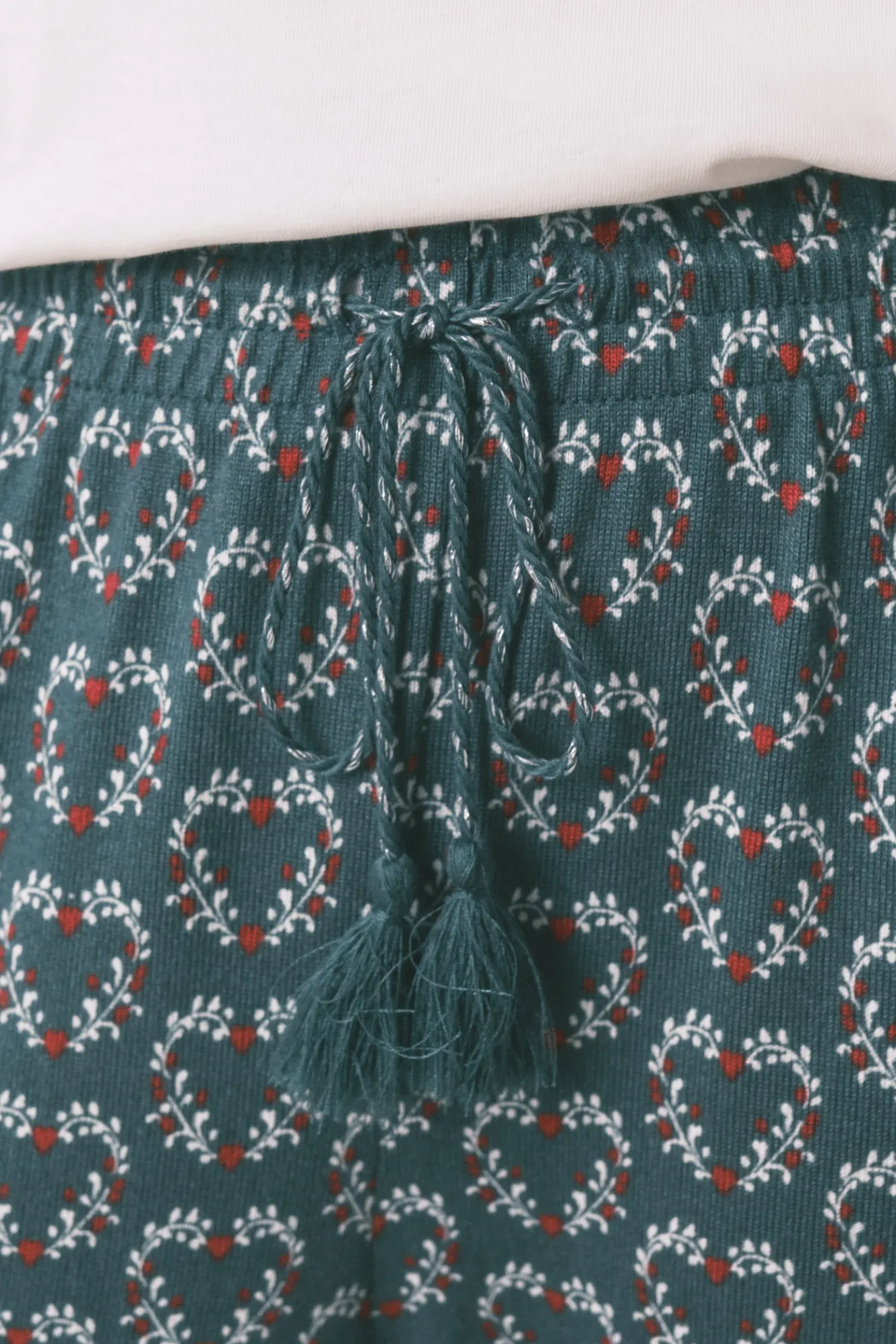 Women'secret Pantalón largo punto ante estampado corazones^Mujer Pijamas