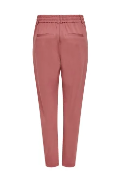 Only Pantal&oacute;n largo recto cintura alta el&aacute;stica^Mujer Pantalones