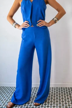 Cul Sac Pantal&oacute;n palazzo el&aacute;stico^Mujer Pantalones|Total Look