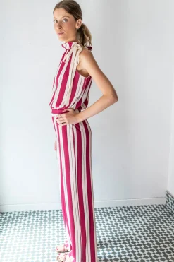 Cul Sac Pantal&oacute;n palazzo el&aacute;stico^Mujer Pantalones|Total Look