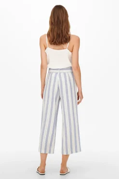 Only Pantal&oacute;n Palazzo mezcla de lino^Mujer Lino|Pantalones