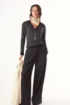 Slowlove Pantal&oacute;n pinzas recto^Mujer Pantalones