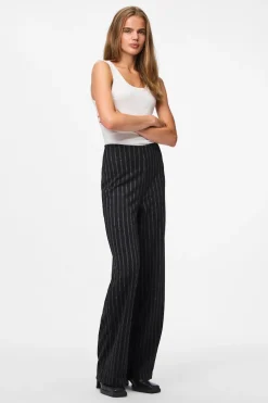 Pieces Pantal&oacute;n rayas tiro alto recto^Mujer Pantalones