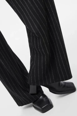 Pieces Pantal&oacute;n rayas tiro alto recto^Mujer Pantalones