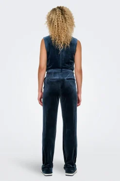 Only Pantal&oacute;n recto de terciopelo^Mujer Pantalones|Total Look