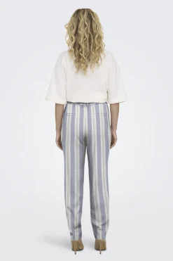 Only Pantal&oacute;n regular fit de lino^Mujer Lino|Pantalones