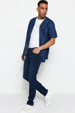 Trendyol Pantal&oacute;n vaquero ajustado^Hombre Pantalones