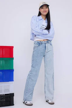 Trendyol Pantal&oacute;n vaquero ancho^Mujer Jeans|Pantalones