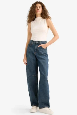 DeFacto Pantal&oacute;n vaquero de talle alto^Mujer Jeans