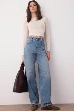 Trendyol Pantal&oacute;n vaquero holgado^Mujer Jeans|Pantalones