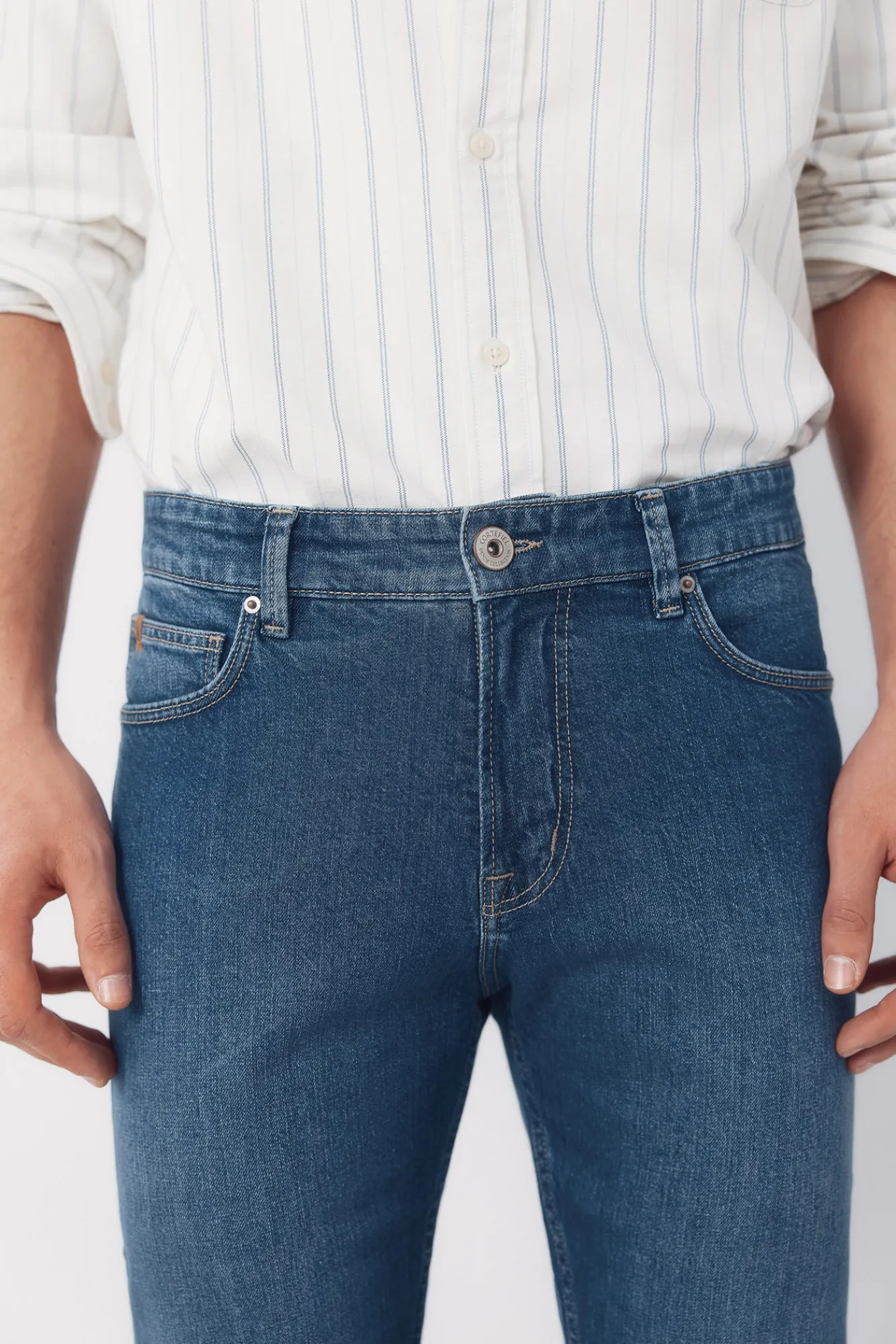 Cortefiel Pantalón vaquero ligero slim fit^Hombre Jeans