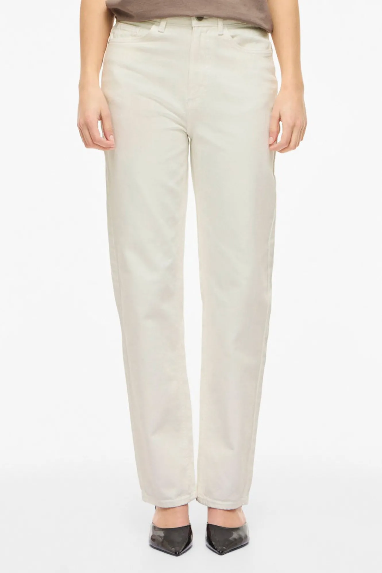 Vila Pantalón vaquero recto con cintura alta^Mujer Jeans