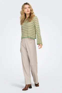 Only Pantal&oacute;n wide con botones^Mujer Pantalones