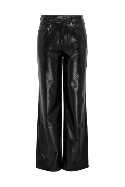 Only Pantal&oacute;n wide leg piel vegana^Mujer Pantalones
