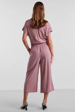 Pieces Pantalon culotte lino^Mujer Pantalones|Total Look