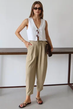 Trendyol Pantalones corte carrot^Mujer Pantalones