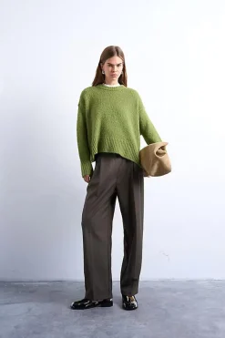 Topshop Pantalones holgados de pierna ancha^Mujer Pantalones