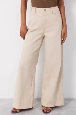 Cortefiel Pantalones Rayas Arena^Mujer Pantalones