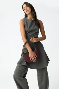 Tiffosi Pantalones Rectos a Rayas^Mujer Pantalones