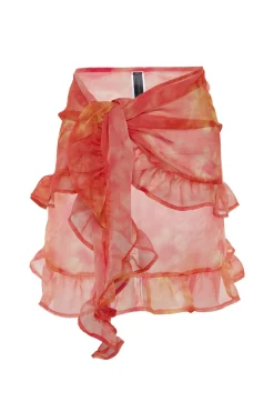 Trendyol Pareo tie-dye volantes^Mujer Faldas|Baño