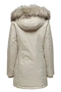 Only Parka con capucha con pelo^Mujer Abrigos