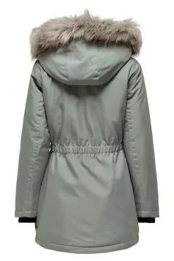 Only Parka con capucha con pelo^Mujer Abrigos