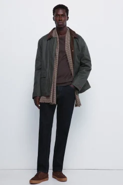 Springfield Parka corta cuello pana^Hombre Abrigos