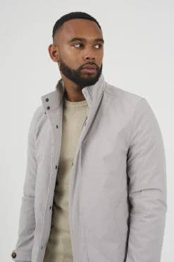 Brave Soul Parka larga cierre cremallera^Hombre Abrigos