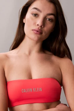 Calvin Klein Parte de arriba de bikini estilo bandeau^Mujer Baño