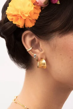 Singularu Pendiente Suelto Ear Cuff Hailey Ba&ntilde;o Oro^Mujer Bisutería