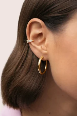 Singularu Pendiente Suelto Ear Cuff Scarlett Baño Oro^Mujer Bisutería