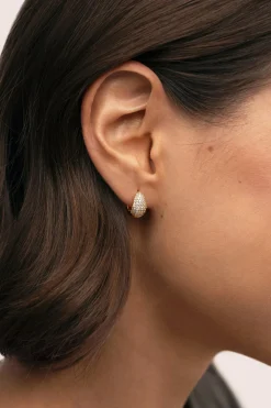 Singularu Pendientes Gota Scarlett Baño Oro^Mujer Bisutería