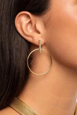 Singularu Pendientes Ophelia Ba&ntilde;o Oro^Mujer Bisutería