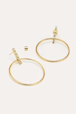 Singularu Pendientes Ophelia Ba&ntilde;o Oro^Mujer Bisutería