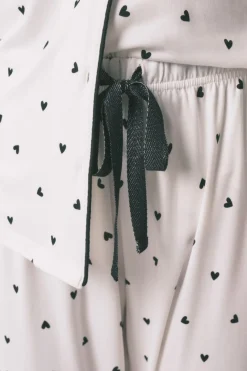 Women'secret Pijama camisero largo estampado corazones^Mujer Pijamas