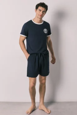 Women'secret Pijama corto hombre 100% algodón Snoopy^Hombre Pijamas