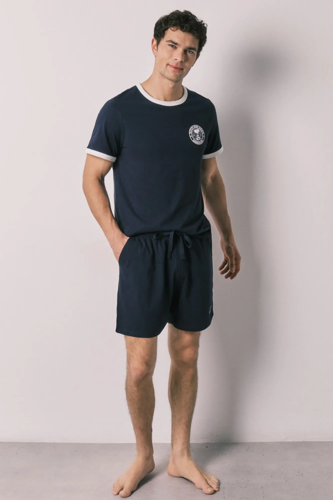 Women'secret Pijama corto hombre 100% algodón Snoopy^Hombre Pijamas