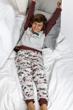 Admas Pijama infantil largo perro salchicha^Niños Pijamas