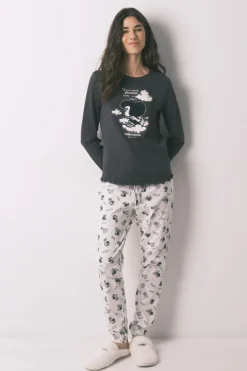 Women'secret Pijama largo 100% algod&oacute;n estampado Mafalda^Mujer Pijamas