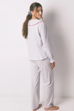 Women'secret Pijama largo algod&oacute;n cuello bobo^Mujer Pijamas