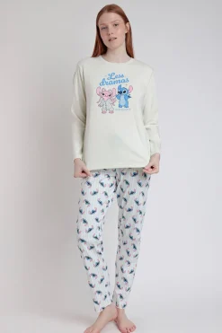 Admas Pijama largo Stitch para mujer^Mujer Pijamas