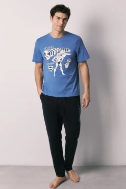 Women'secret Pijama largo hombre 100% algodón Superman^Hombre Pijamas