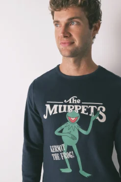 Women'secret Pijama largo hombre polar Muppets^Hombre Pijamas